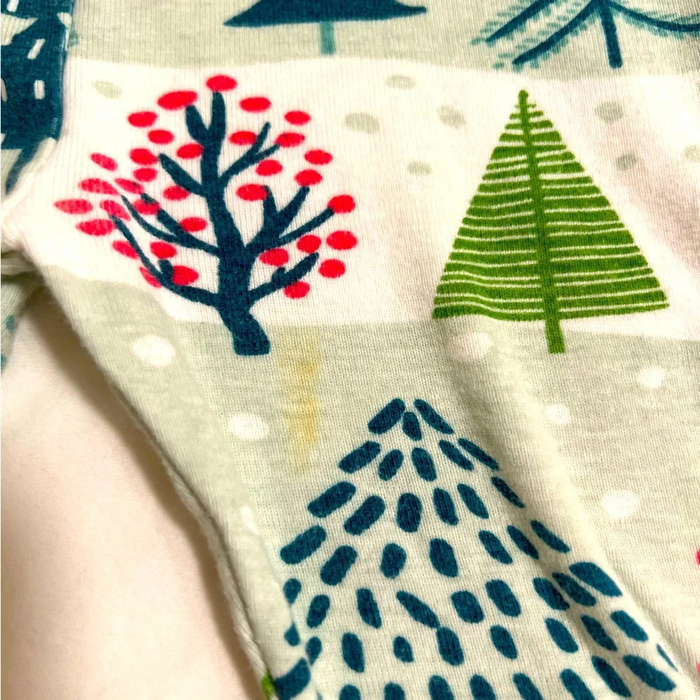👶🏼 HONESTBABY 100% Organic “Feelin’ Pine” Christmas Jammies, 18m